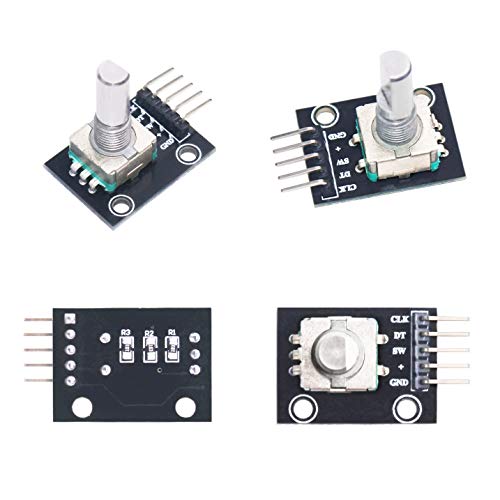 WayinTop 5pcs 360 Degree Rotary Encoder Module KY-040 Brick Sensor Development Board with Push Button for Arduino - Image 2