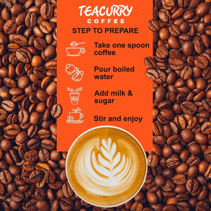 TEACURRY Butterscotch Coffee Powder Jar (50 Grams)-100% Arabica|Strong Coffee|Hot & Cold Coffee - Image 3