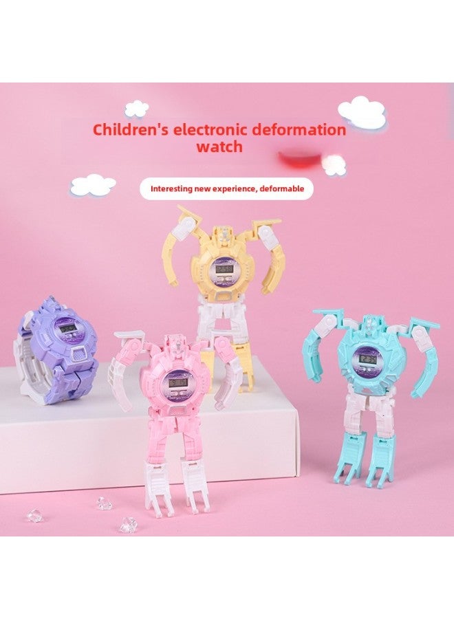 Creative Children's Day Transformation Figure Toy Boys Girls Student Gift Robot Electronic Watch Supply-Color:628 Deformation Watch (random Bag  - Image 5