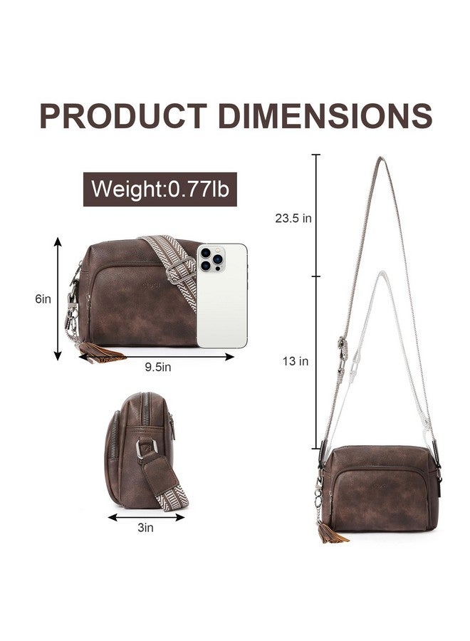 CLUCI Small Crossbody Purses for Women Trendy, Vegan Leather Women's Crossbody Handbags with Adjustable Wide Strap - Image 3