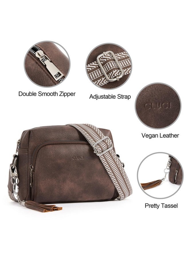 CLUCI Small Crossbody Purses for Women Trendy, Vegan Leather Women's Crossbody Handbags with Adjustable Wide Strap - Image 4