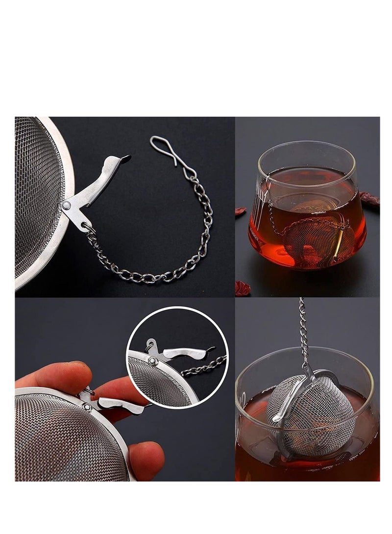 MARKQ Tea Strainer 5.3 cm Stainless Steel Tea Ball Infuser for Loose Tea Leaves Herb Fruit Squeeze Mesh Tea Filter  - Image 4