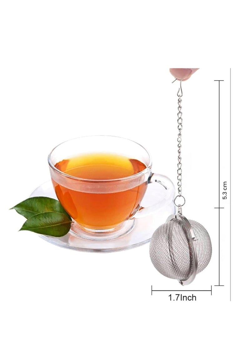 MARKQ Tea Strainer 5.3 cm Stainless Steel Tea Ball Infuser for Loose Tea Leaves Herb Fruit Squeeze Mesh Tea Filter  - Image 2