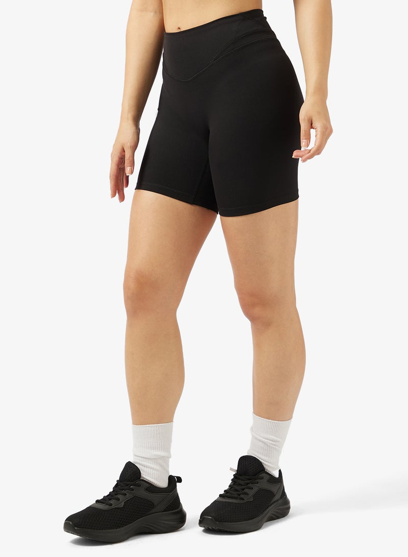 فورورد شورت نحت بدون خياطة بخصر مرتفع - Image 1