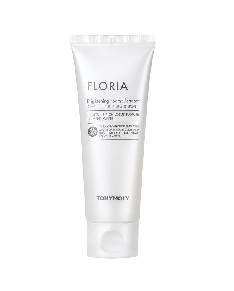TONYMOLY Floria Moisturizing & Hydrating Foam Cleanser â€“ Rosehip Oil & Vitamin C for Nourished, Clear, Soft Skin, 5 fl oz - Image 1