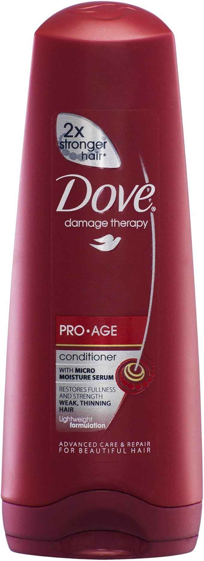Dove ProAge Conditioner nourishes to restore fullness and strength for up to 75 less breakage for brittle hair repair 6x 350 ml - Image 2