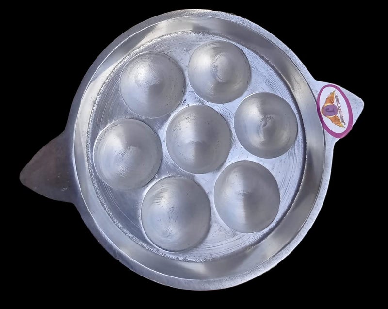 Jayam Traditional صينية بانيارام التقليدية من جايام متوافقة مع الغاز لصنع الأبابا باترا، أواني الطهي غير لاصقة بشكل طبيعي 7 تجويفات - Image 4