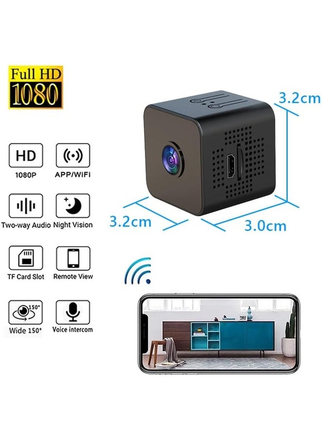 Muyixin Upgraded Small Wireless WiFi Camera Hidden Spy Security Cameras,Mini Security Nanny Camera,Portable Small Nanny Cam Tiny Camera for Home Office Indoor Outdoor Pet - Image 2
