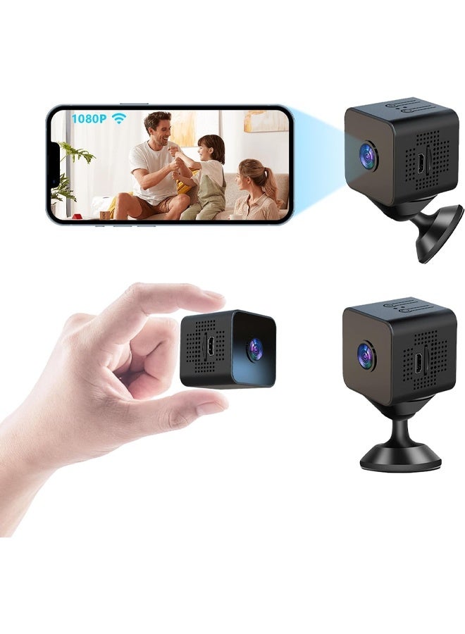 Muyixin Upgraded Small Wireless WiFi Camera Hidden Spy Security Cameras,Mini Security Nanny Camera,Portable Small Nanny Cam Tiny Camera for Home Office Indoor Outdoor Pet - Image 1