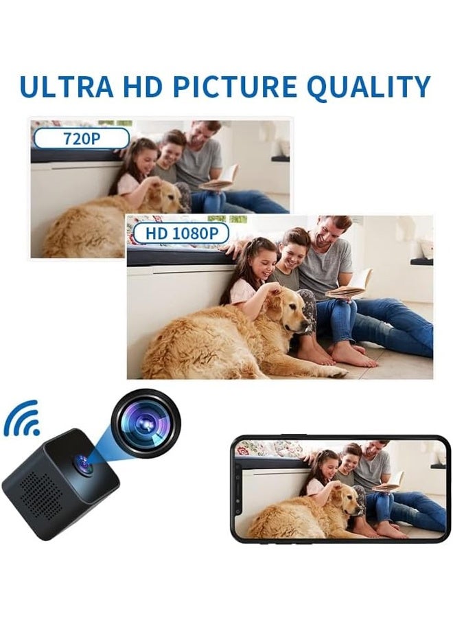 Muyixin Upgraded Small Wireless WiFi Camera Hidden Spy Security Cameras,Mini Security Nanny Camera,Portable Small Nanny Cam Tiny Camera for Home Office Indoor Outdoor Pet - Image 3