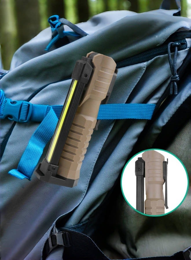 DAREU Rechargeable LED Work Light with Magnetic Base & Hook – 7 Lighting Modes, USB-C Powered COB Flashlight, 180° Foldable Portable Light for Car Repair, Camping, Emergency - Image 4