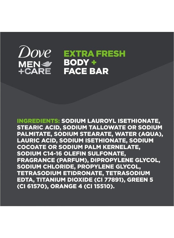 Dove Men + Care Extra Fresh Bar Soap | Shaving Soap, Pack of 16x106 g - Image 2