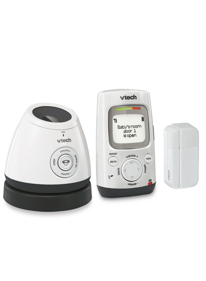 VTech DM271-102 Audio Baby Monitor with Glow-on-Ceiling Night Light, Open or Closed Door/Window Sensor, Vibrating Sound-Alert, Talk Back Intercom & Belt Clip - Image 1