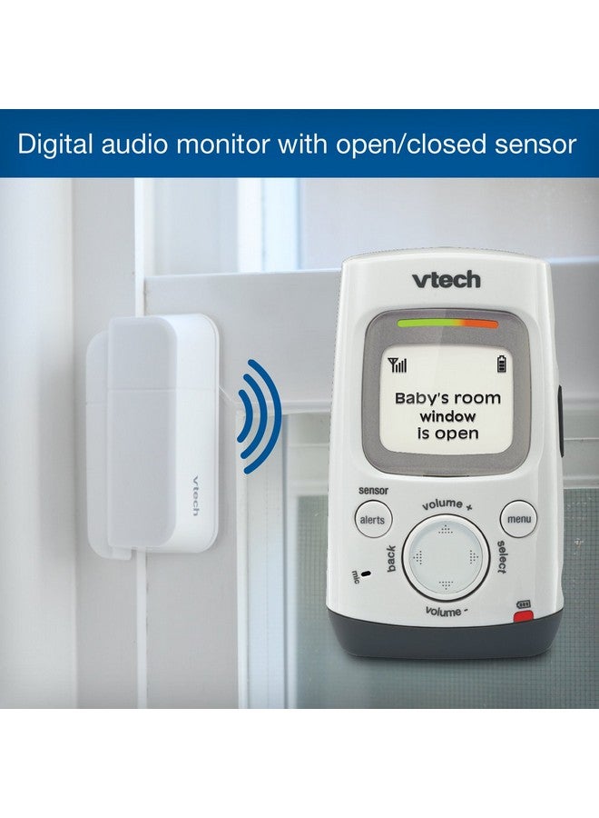 VTech DM271-102 Audio Baby Monitor with Glow-on-Ceiling Night Light, Open or Closed Door/Window Sensor, Vibrating Sound-Alert, Talk Back Intercom & Belt Clip - Image 3