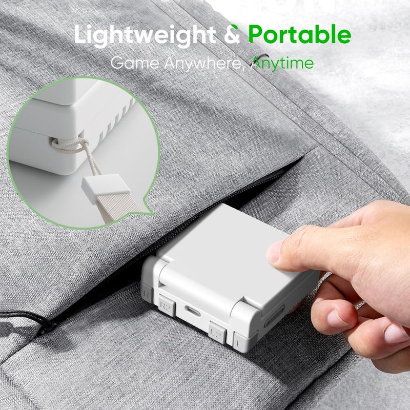 Miyoo Mini Flip Retro Handheld Game Console, 2.8 Inch 750*560 IPS Screen, Portable Linux Emulator Handheld, Gift for Men & Women, White - Image 5