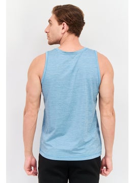 Legend Men Sportswear Fit Sleeveless Training Vest, Marine Blue  - Image 2