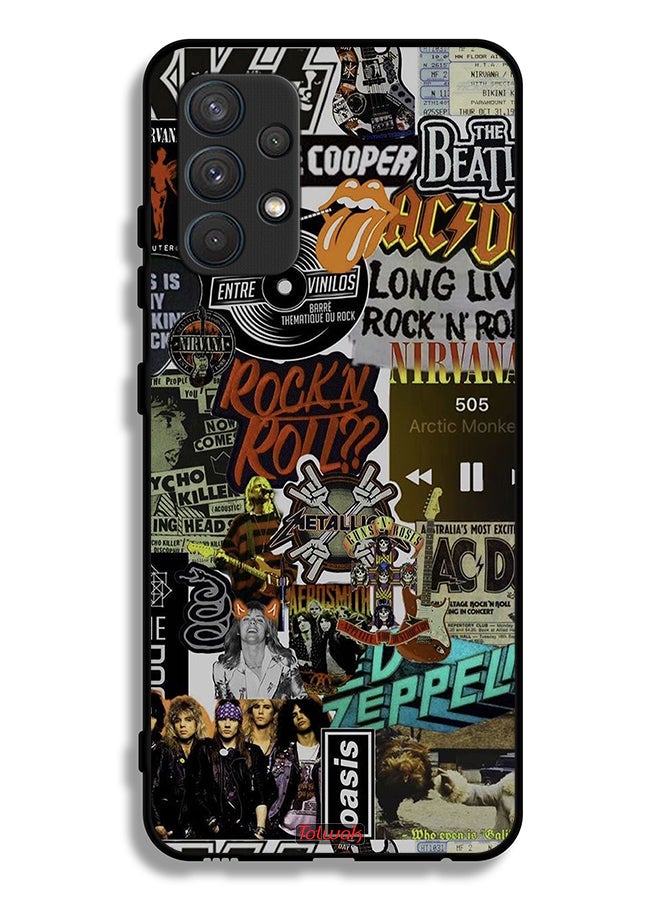 Tolwak Samsung Galaxy A32 4G Protective Case Cover Long Live Rock N Roll  - Image 1