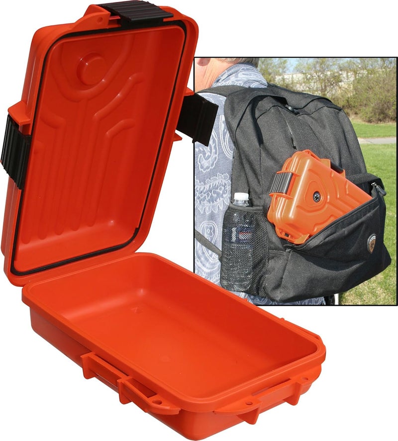 MTM Survivor Dry Box with O-Ring Seal (Orange, Large) - Image 2