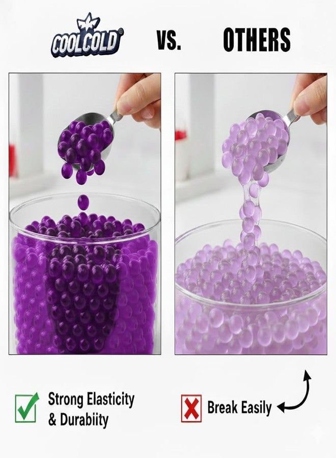 COOLCOLD Gel Blaster Refill Ammo – 50,000 Rounds of 7-8mm Non-Toxic Water Beads for Gel Guns – Safe for Adults 15+ – Transparent Gel Bullets – Also Ideal as Home Decor Vase – Pack of 5, Any 4 Colors - Image 5