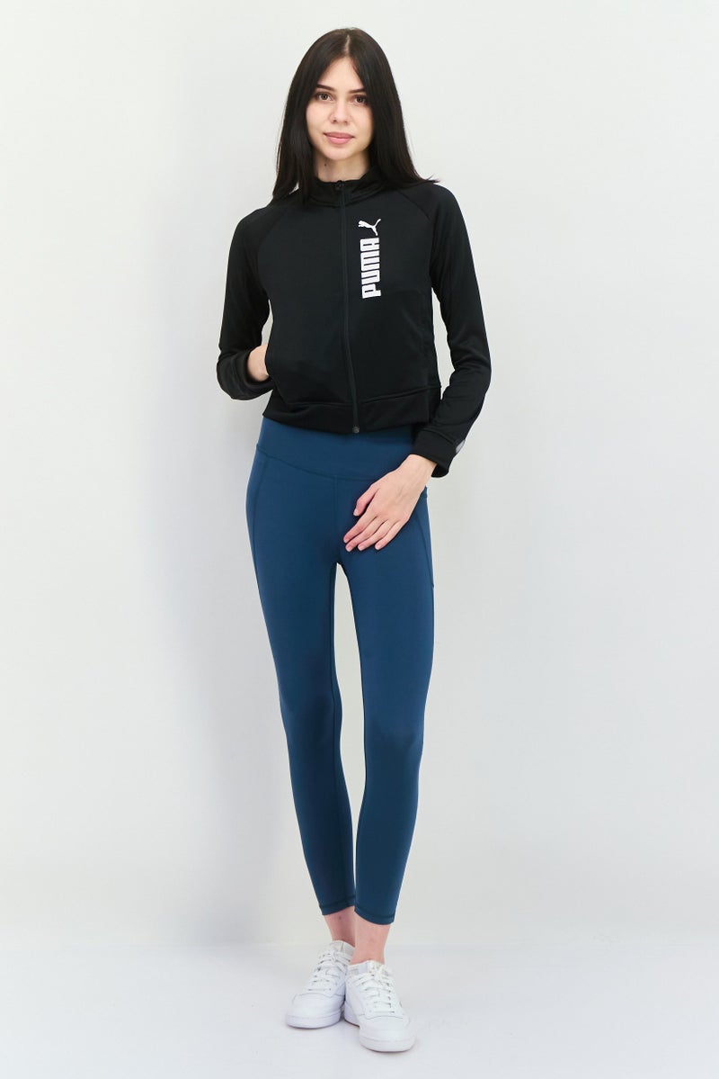 PUMA Women Sportswear Fit Long Sleeves Outdoor Sweatshirt, Black/White  - Image 4