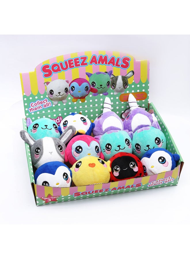 Direct Squishy Slow Rebound Doll Decompression Toys Environmentally Friendly Cute Cartoon Plush PU Toys-Color:Cartoon Plush 4 - Image 2