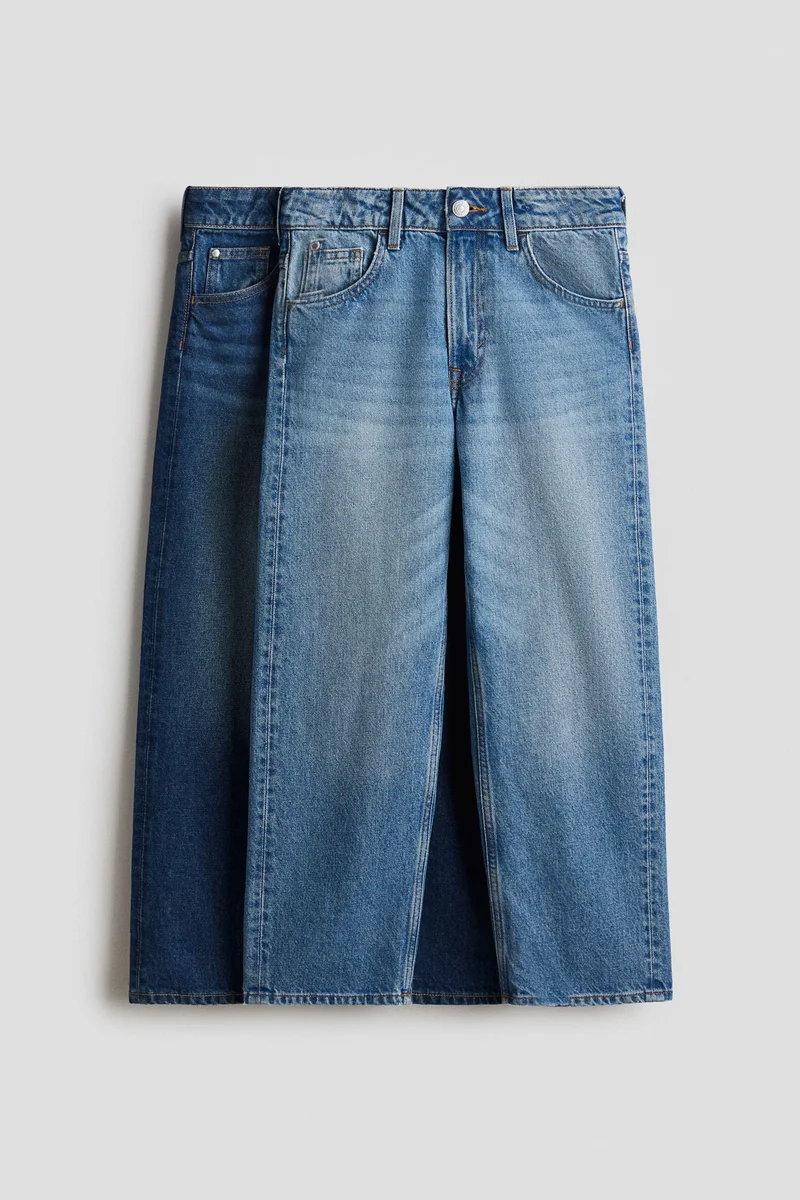 اتش اند ام جينز بقصّة واسعة - عبوة من 2