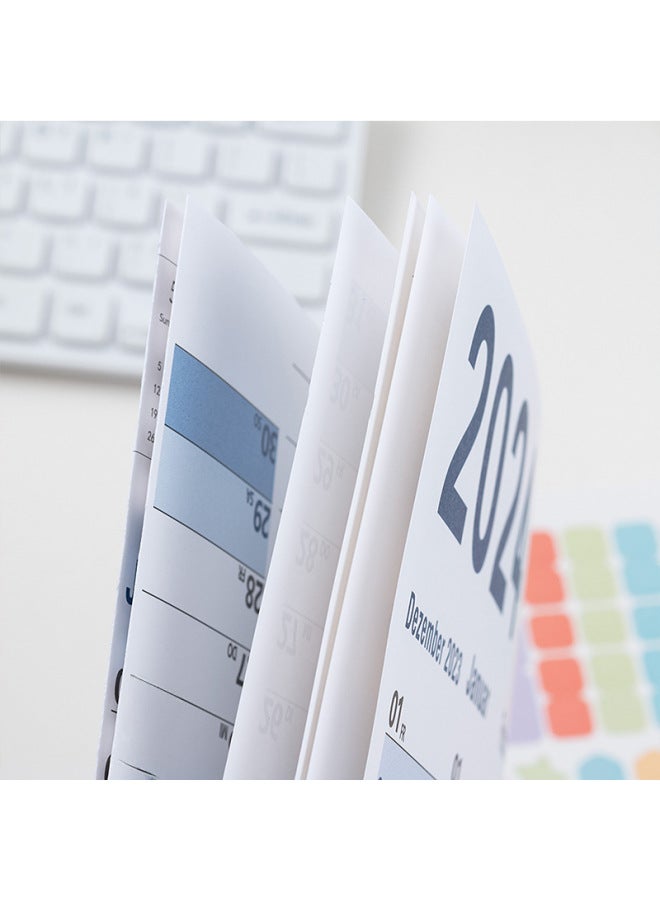 Chic Calendar European And American Style Wall Calendar Creative Simple Memo Schedule With Double-sided Patch Stickers - Image 4