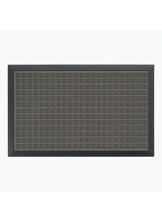 Generic Non-Slip Outdoor Mat – Entryway Rug for Front Door, Kitchen & Garage – Traps Dirt & Moisture – Rubber Backed 44x76 cm -Grey  - Image 1