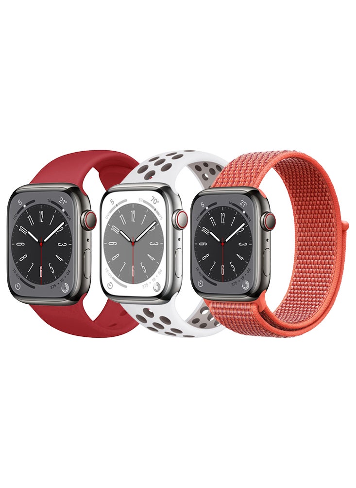 Perfii - 3pcs Apple Watch Strap 42/41/40/38mm Replacement for Apple Watch Series 10/9/8/7/6/5/4/SE - Image 1