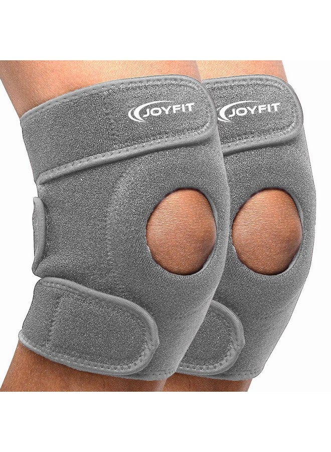 JoyFit Knee Cap - Knee Support With Anti Slip Design, Adjustable, Breathable Neoprene Knee Brace For Arthritis, Pain Relief, Sports Activities Gym Workouts For Men & Women (Pair), Free Size - Image 1