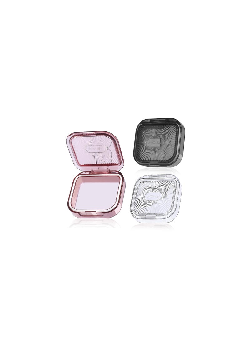 Set of 3 Slim Portable Retainer Cases - Creative Dustproof Mouth Guard Containers for Dental Braces, Oral Aligners, and Dentures - 3 x 2.8 inches, Ideal for Men and Women.  - Image 1