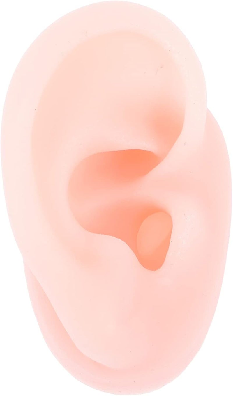 DIYEAH Silicone Ear Model Piercing Practice Tool Jewelry Earring Display Fake Ear - Image 1