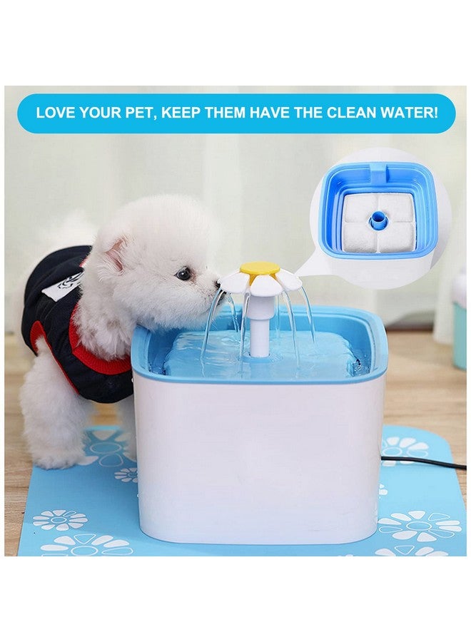 سيسو فلتر بديل لنافورة القطط، فلاتر مياه للقطط بنظام ترشيح ثلاثي المراحل لنافورة الحيوانات الأليفة الأوتوماتيكية سعة 84 أونصة/2.5 لتر، عبوة من 8 قطع - Image 2