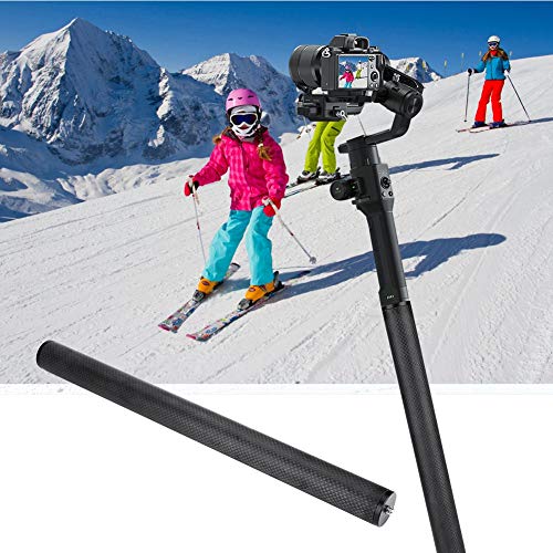 ZERONE Tripod Extension Tube for Gimbal, Carbon Fiber Extension Rod Lightweight Pole Extender Accessory for Tripod Stabilizer - Image 3