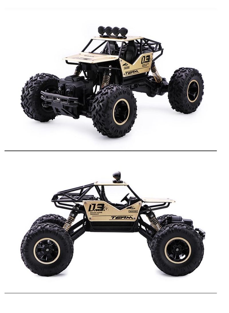 general Alloy off-road 4x4 charging RC car high-speed bigfoot climbing racing climbing car suitable for 7+   26cm x 17cm x 13cm, silver car - Image 3