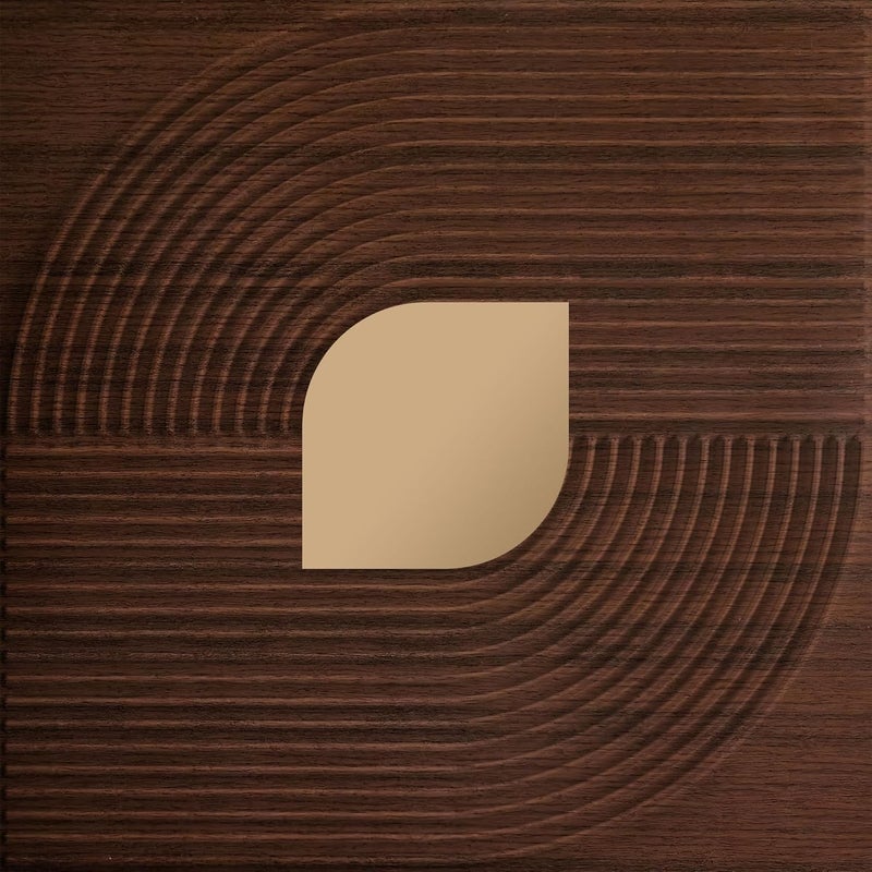 ELEVATE INTERIOR Sticker Acrylic Mirror PVC 3D Wall Panels | Walnut Wood Self Glue Wallpaper for Home, Office, Restaurant Pack of 12 Pcs Cover Area 32.4 Sq. Ft. - Image 1