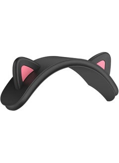 erorex Headphones Cute Kitty Cat Ears Accessories Decoration Compatible With Airpods Max Headsets Black 
