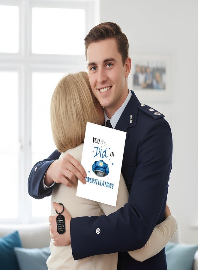 Keluna Police Academy Graduation Gifts Set - Police Academy Graduation Card with Keyring Policeman Officer Etirement Congratulation Promotion Gift for Men Women Him Her Son Daughter Brother Sister - Image 5