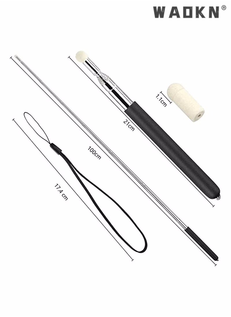 WAOKN Telescopic Pointer Stick with Hand Lanyard, Teacher Pointer for Classroom Presentation Pointers for Teachers Hand Pointer Extendable Pointer Stick Retractable Pointer Pen Whiteboard Pointer  - Image 5
