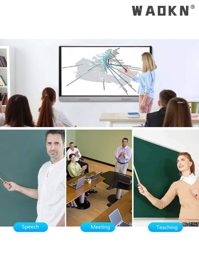 WAOKN Telescopic Pointer Stick with Hand Lanyard, Teacher Pointer for Classroom Presentation Pointers for Teachers Hand Pointer Extendable Pointer Stick Retractable Pointer Pen Whiteboard Pointer  - Image 4