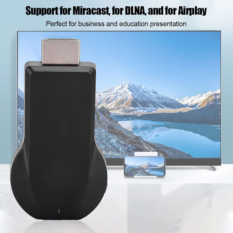 klarako HDMI Display Dongle, Wireless WiFi Display Dongle Adapter, 2.4GHz Wireless WiFi 1080P HDMI Output TV Mobile Screen Mirroring Receiver Adapter, Support for Airplay Miracast DLNA - Image 3