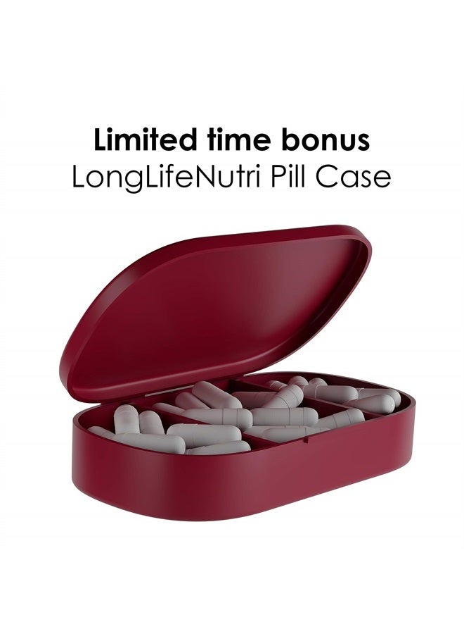 LongLifeNutri Horse Chestnut Extract 500mg 180 Vegetarian Capsules | Made in USA | Supports Veins Circulatory and Cardiovascular Health | Aescin 100mg Per Pill | Horsechestnut Seed Supplement 500 mg | Healthy Legs - Image 1