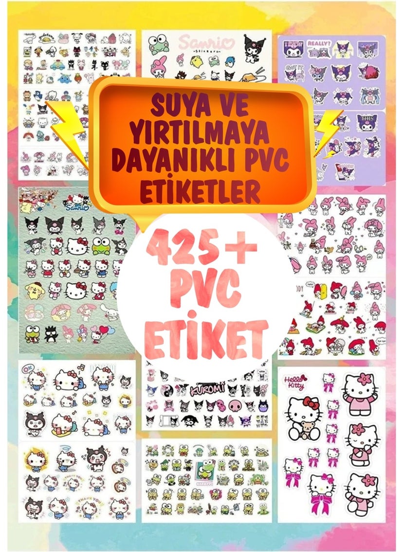Kt Grup Kt Group Mega Sanrio Sticker Set Hello Kitty Keroppi Kuromi My Melody 365 Pieces Stickers  - Image 1