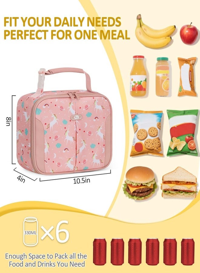 Capolo Insulated Lunch Bag for Kids and Adults - Thermal Reusable Lunch Bag Tote for School, Work, Office, Easy to Clean Meal Container Carrier, Lightweight Lunchbox for Women Men, Unicorn - Image 2