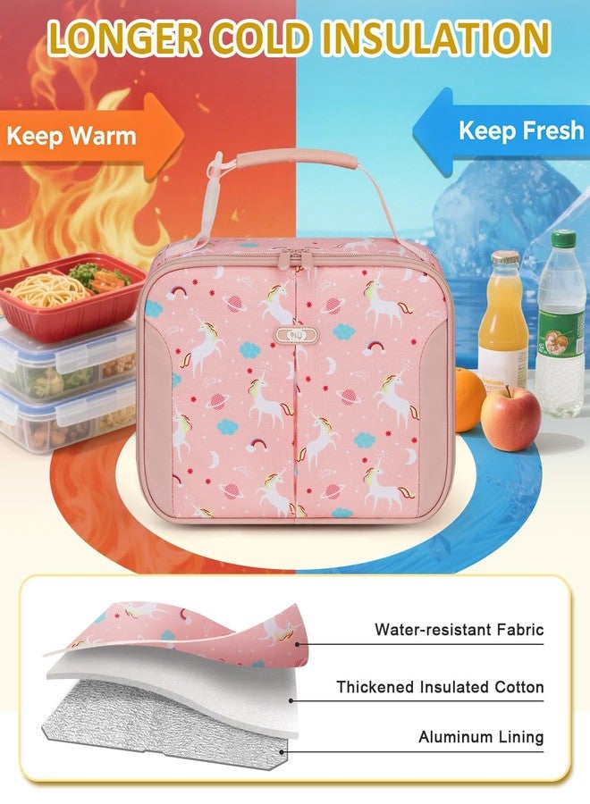 Capolo Insulated Lunch Bag for Kids and Adults - Thermal Reusable Lunch Bag Tote for School, Work, Office, Easy to Clean Meal Container Carrier, Lightweight Lunchbox for Women Men, Unicorn - Image 3
