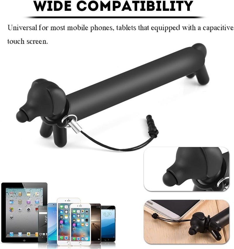 كلاراكو حافظة هاتف على شكل قلم داشهند مع حافظة بديلة على شكل كلب بشاشة لمس سعوية عالمية للهواتف/الأجهزة اللوحية (طويلة) - Image 2