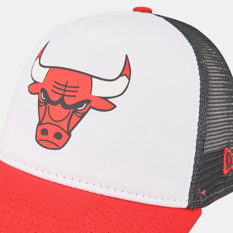 NEW ERA Men's Chicago Bulls Team Color Block A-Frame Trucker Cap