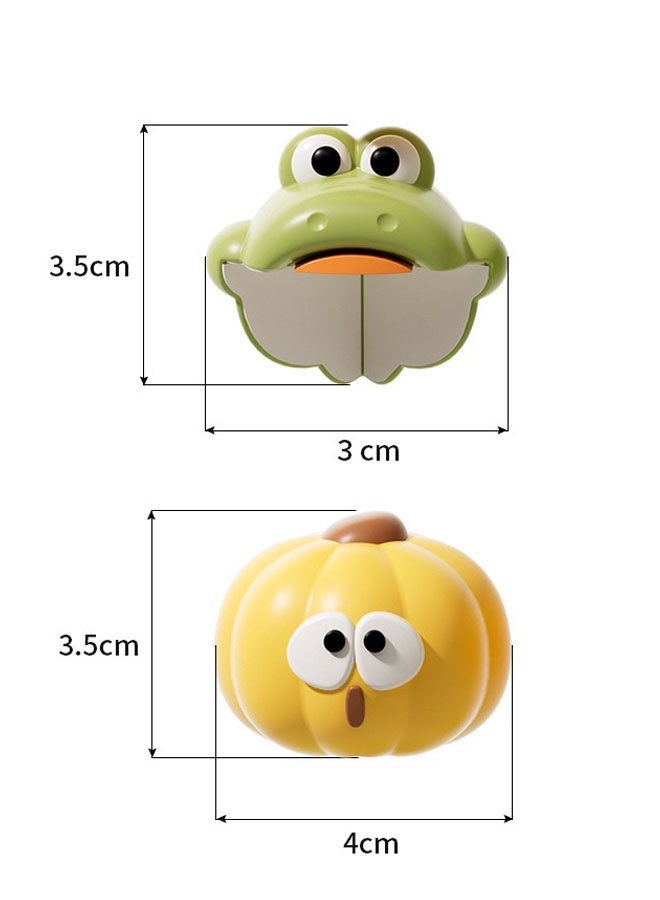 4PCs Frog-Shaped Baby Safety Corner Guards - Silicone Baby Proofing Protectors with Self-Adhesive Tape, Child Safety Edge Cushion for Furniture Sharp Corners - Image 3