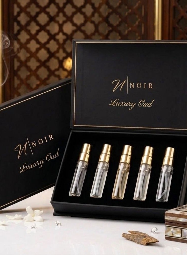Set of 5 Luxury Oud Eau De Parfume for Men and Women 25ml