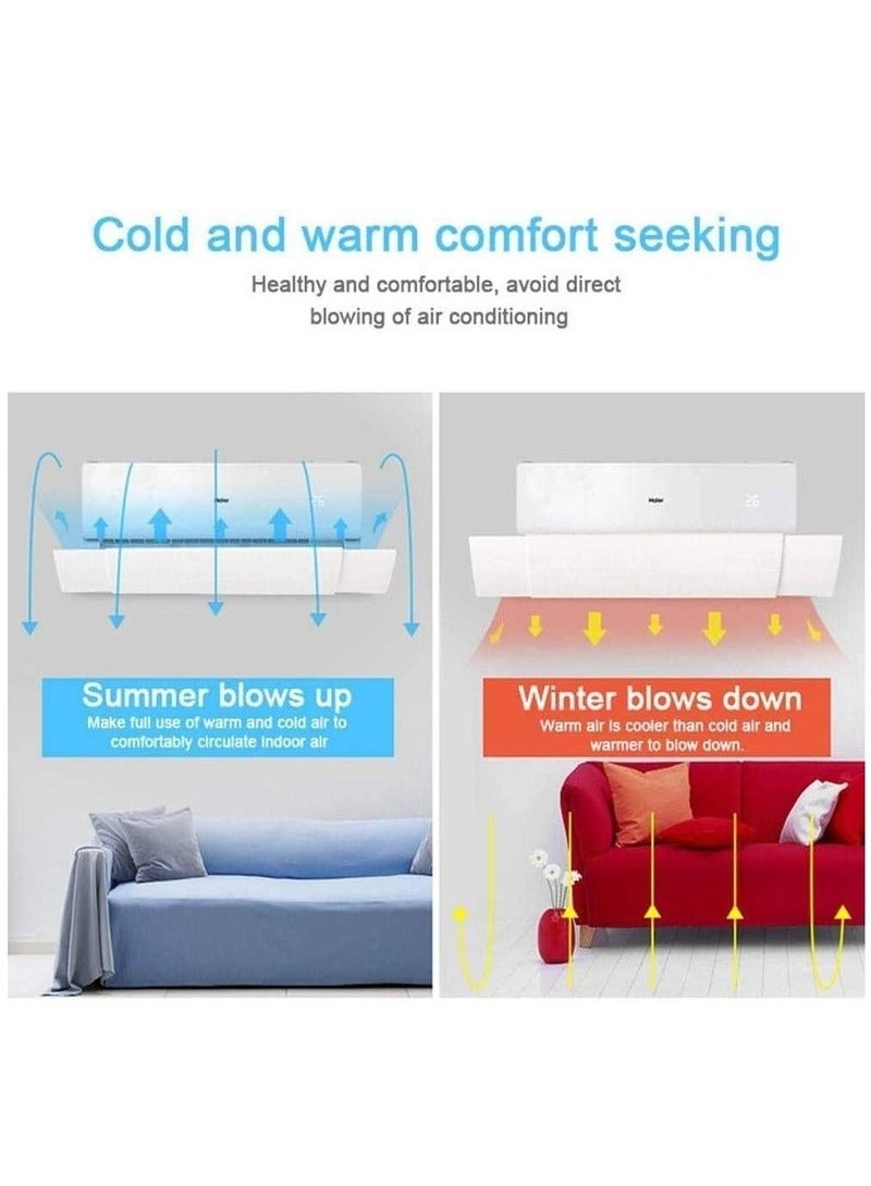 يلا جوي عاكس هواء مكيف هواء قابل للسحب، حواجز تكييف هواء مكيف سبليت، جناح زجاج أمامي قابل للتعديل مضاد للهب المباشر - Image 5